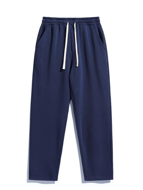 Drawstring Uncuffed Sweatpants