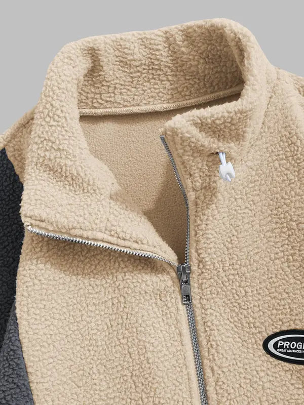 ColorBlock Zip Up Jacket