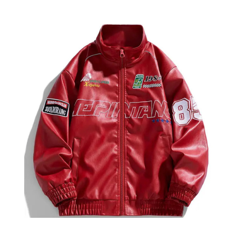 Leather Racer Bomber