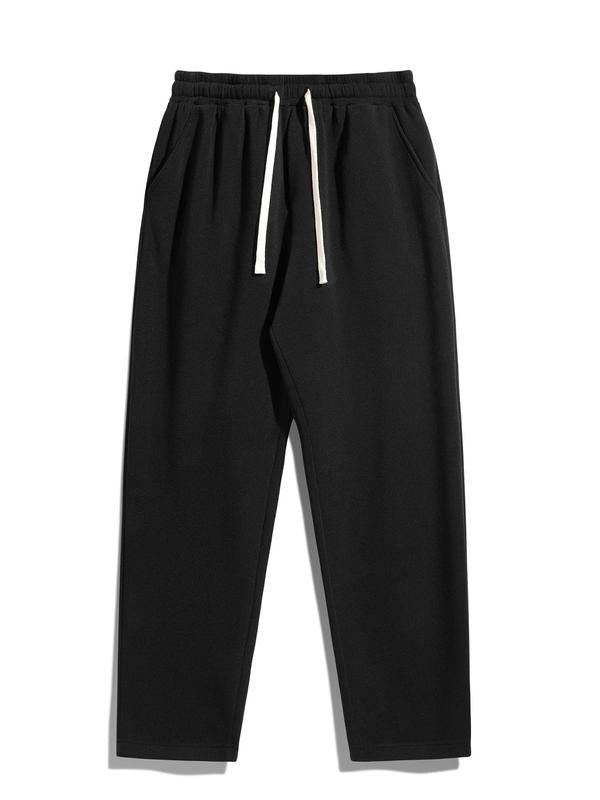 Drawstring Uncuffed Sweatpants