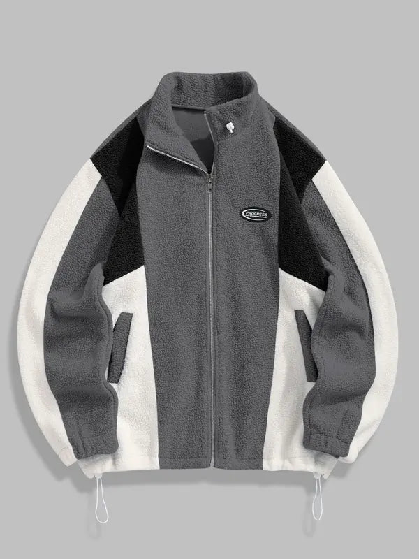 ColorBlock Zip Up Jacket